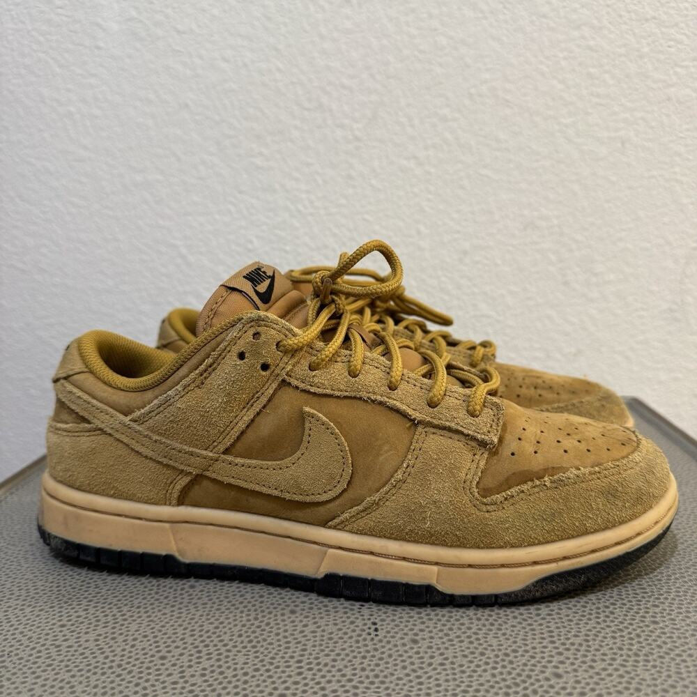 Nike Dunk Low Retro SE Wheat Sneakers Men's Size 8 Brown Suede IB6651-700